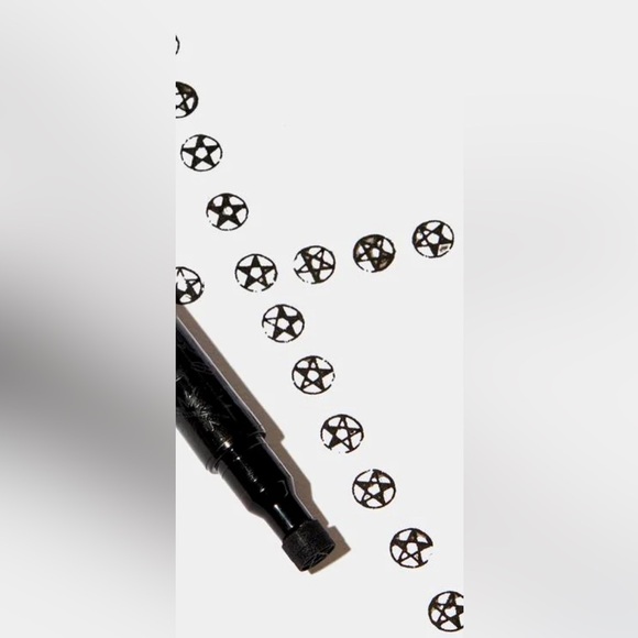 NIB Dolls Kill Widow Pentagram Stamp Eyeliner Dual Ended Pen in Black - Picture 6 of 6